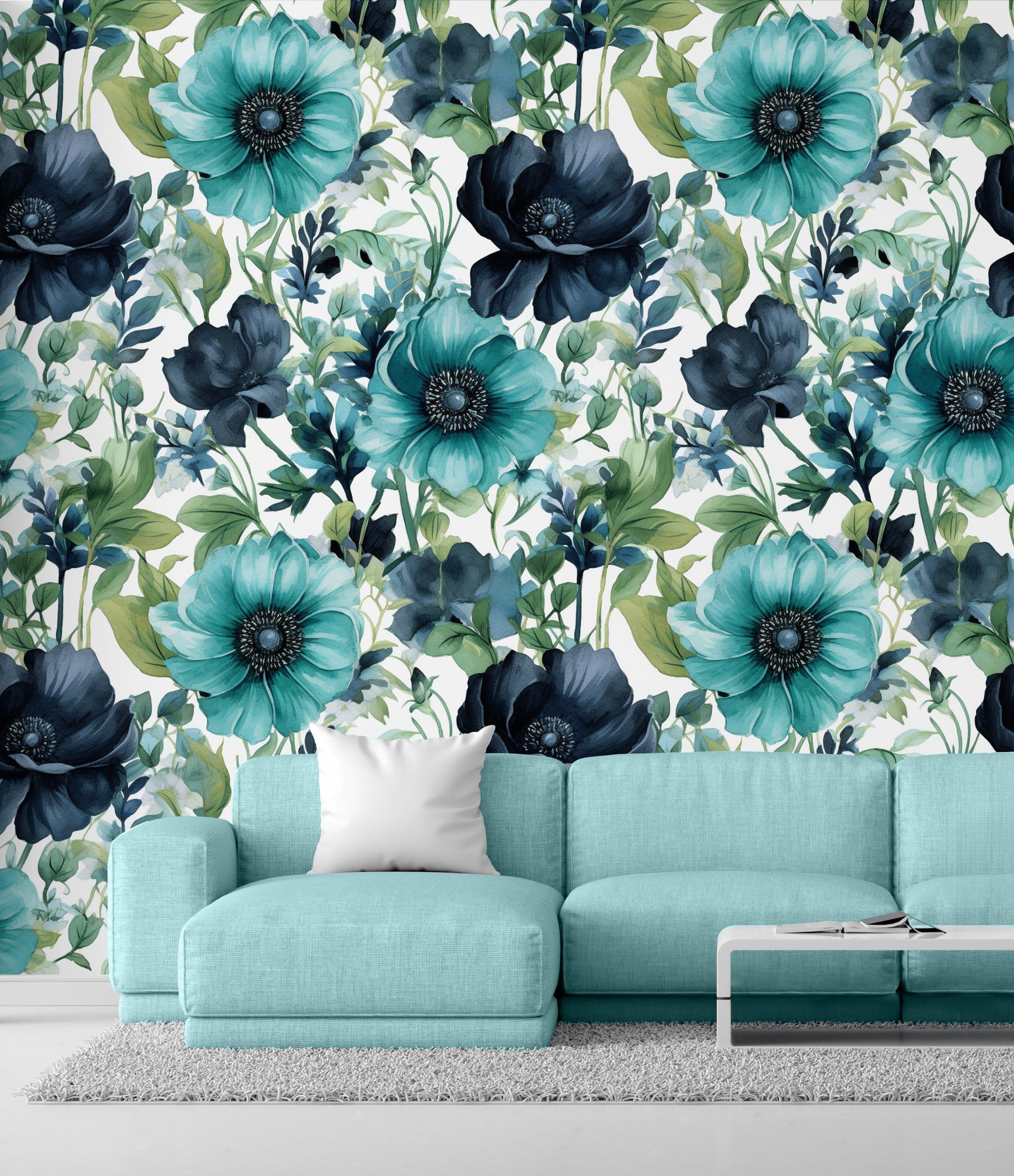 Teal Anemone