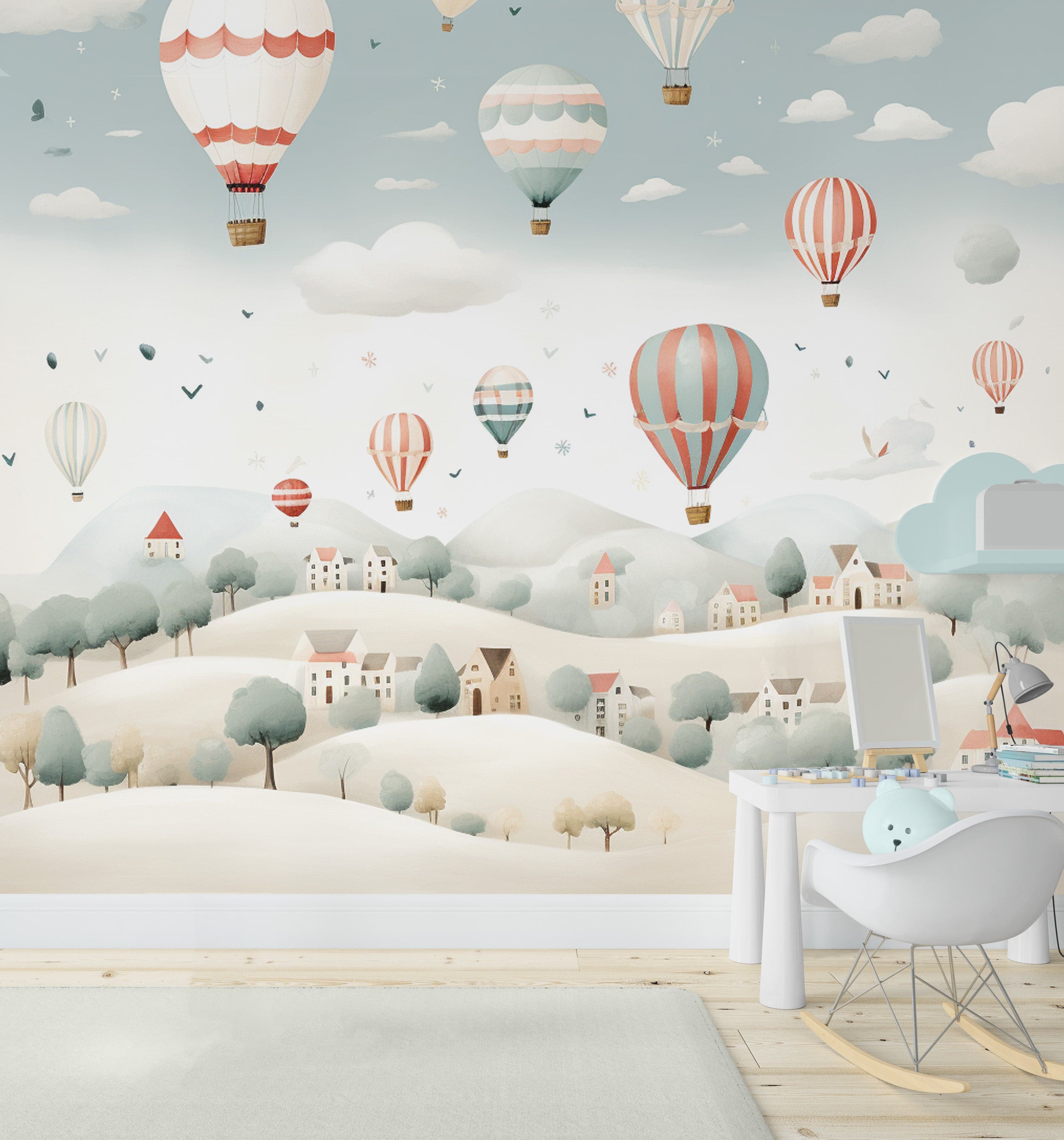 Hot Air Balloon Village Dream