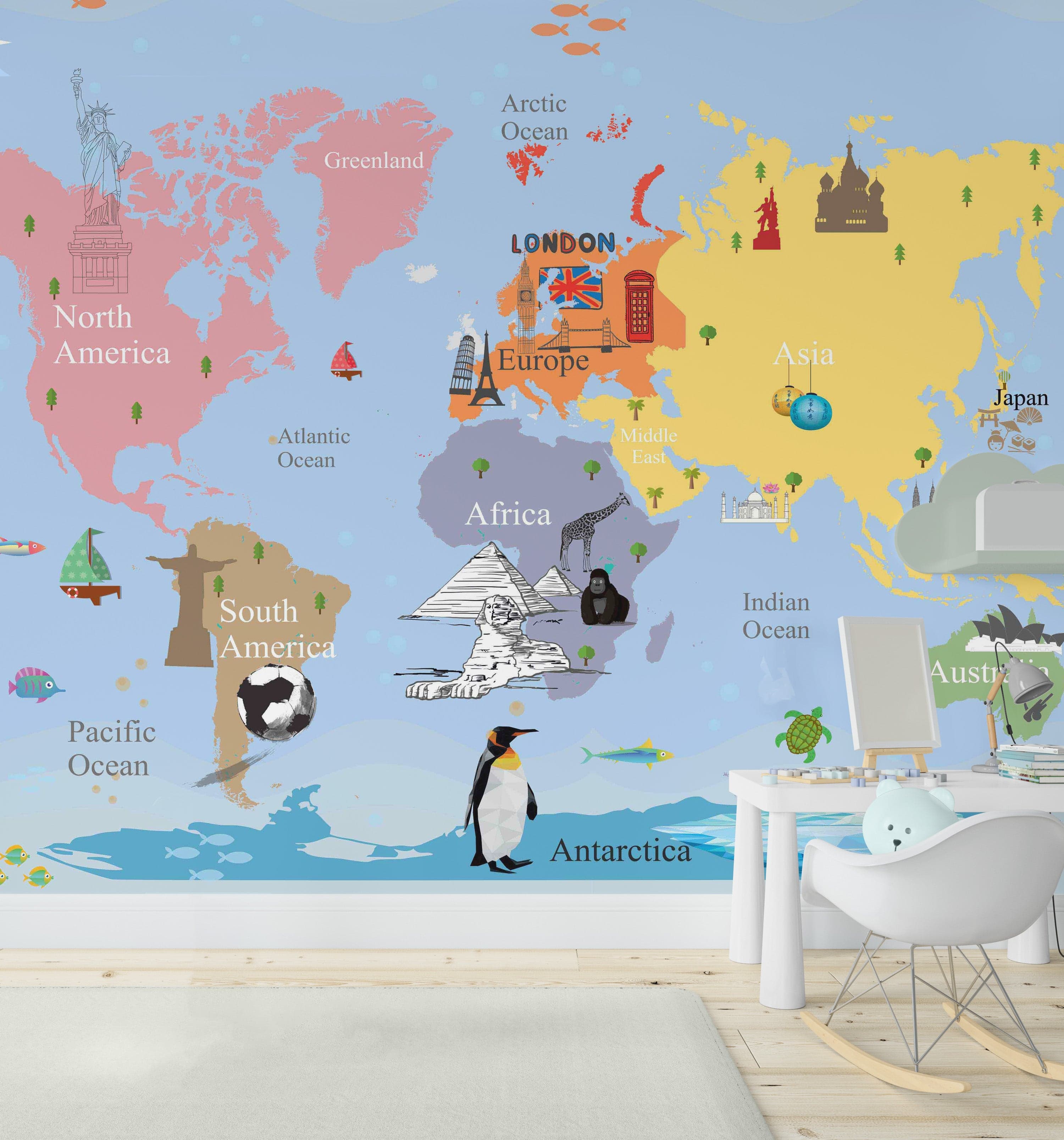 Children's World Map Adventure