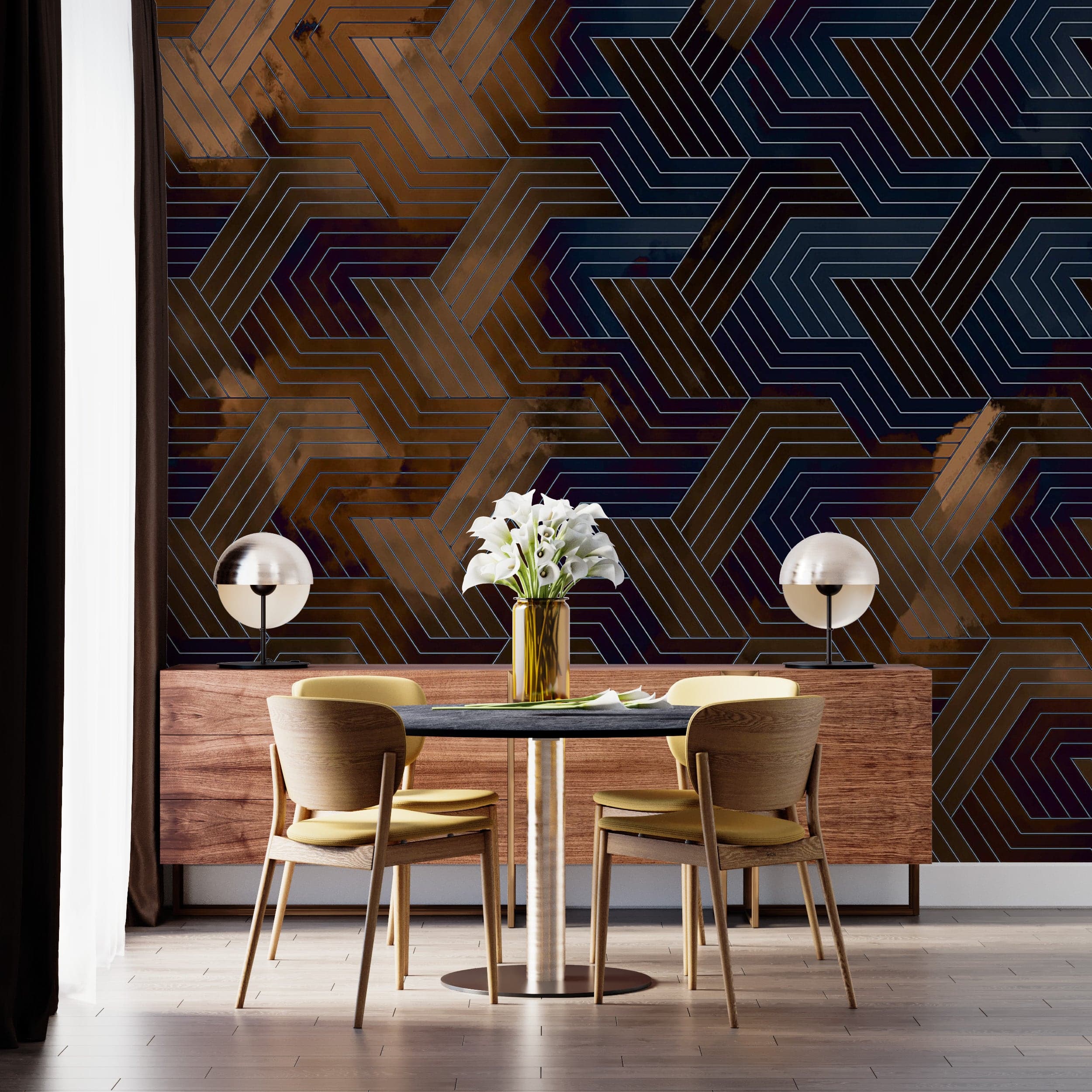 Gold Line Lattice
